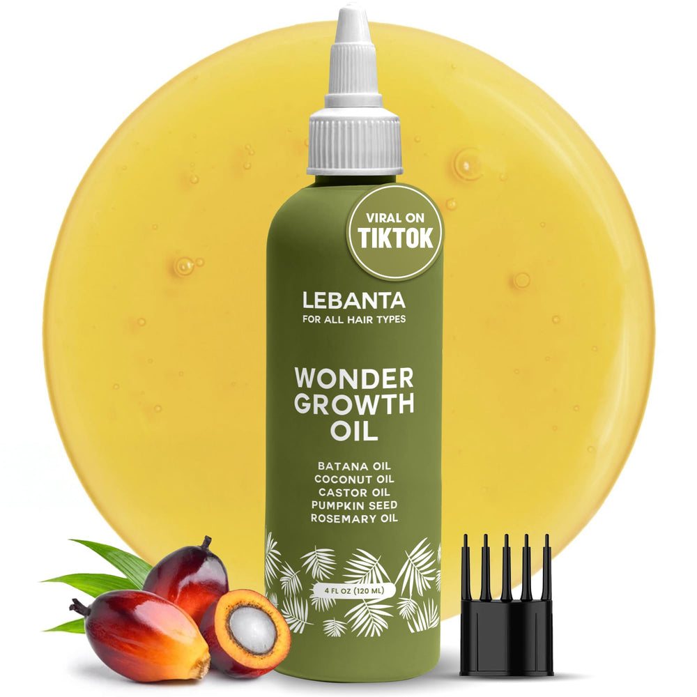 Lebanta Batana Oil bottle pour for deep conditioning and shine