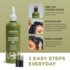 Lebanta Batana Oil bottle close-up highlights organic castor and rosemary