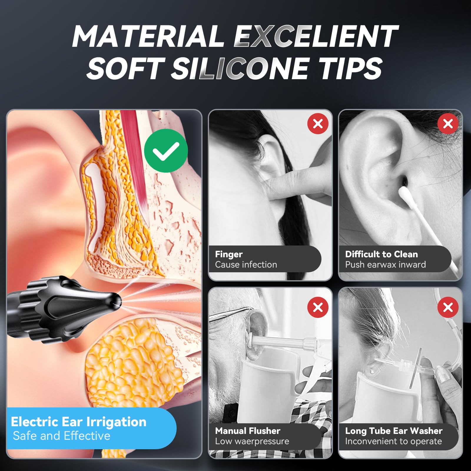 Lebbtl ear cleaner kit contents with clear instructions for setup