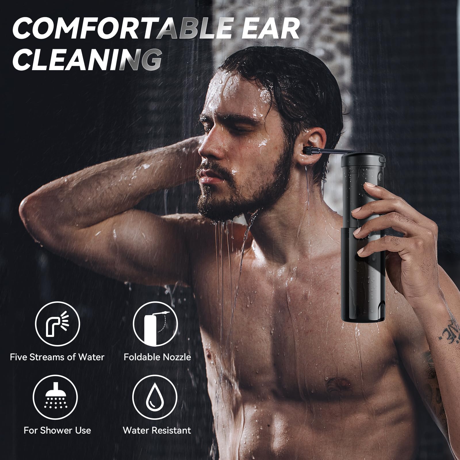 Lebbtl ear irrigation with digital display offers precise control during sessions