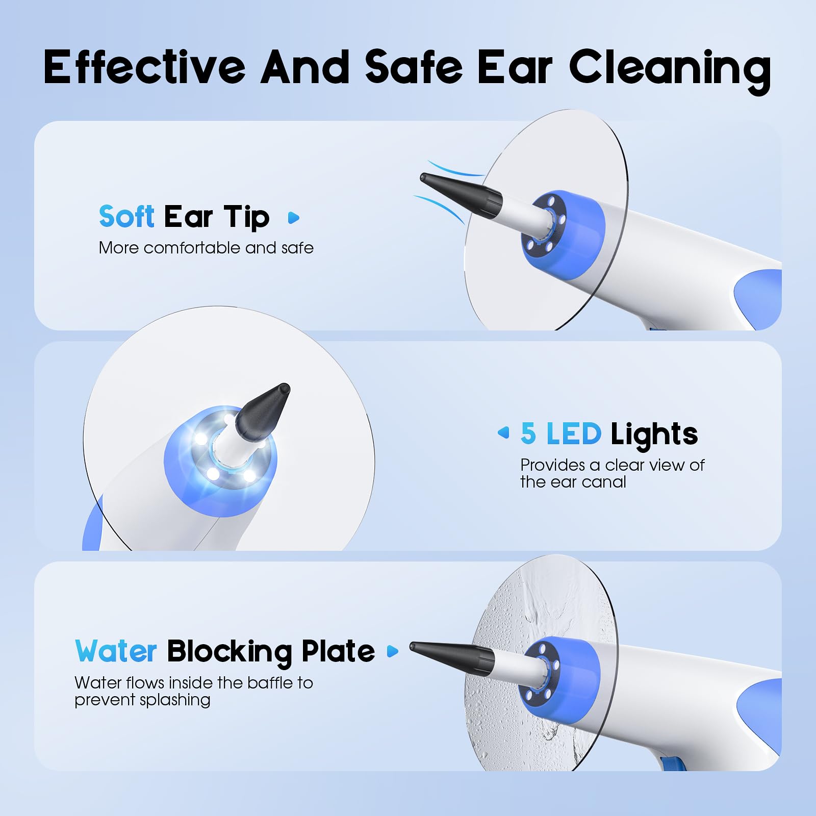 Lebbtl Ear Washer kit contents, complete setup for home use.