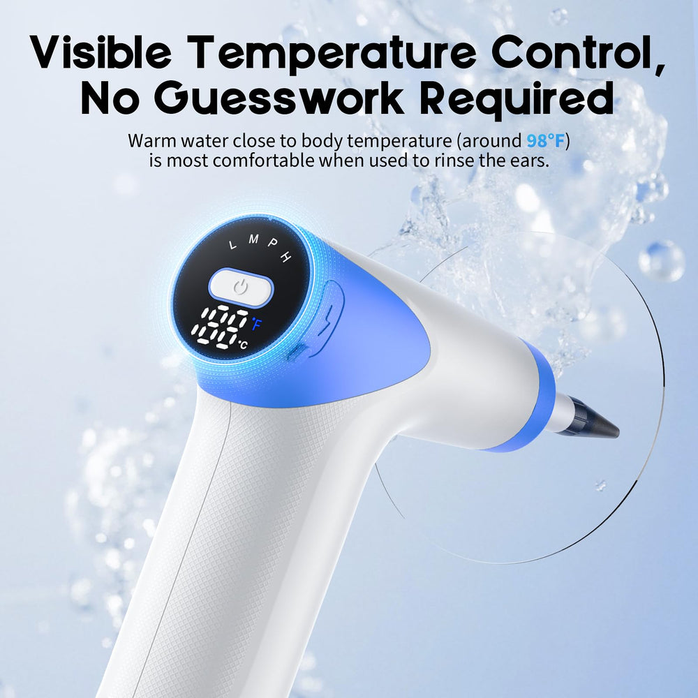Lebbtl Temperature Display showing real-time water temperature for safe use.