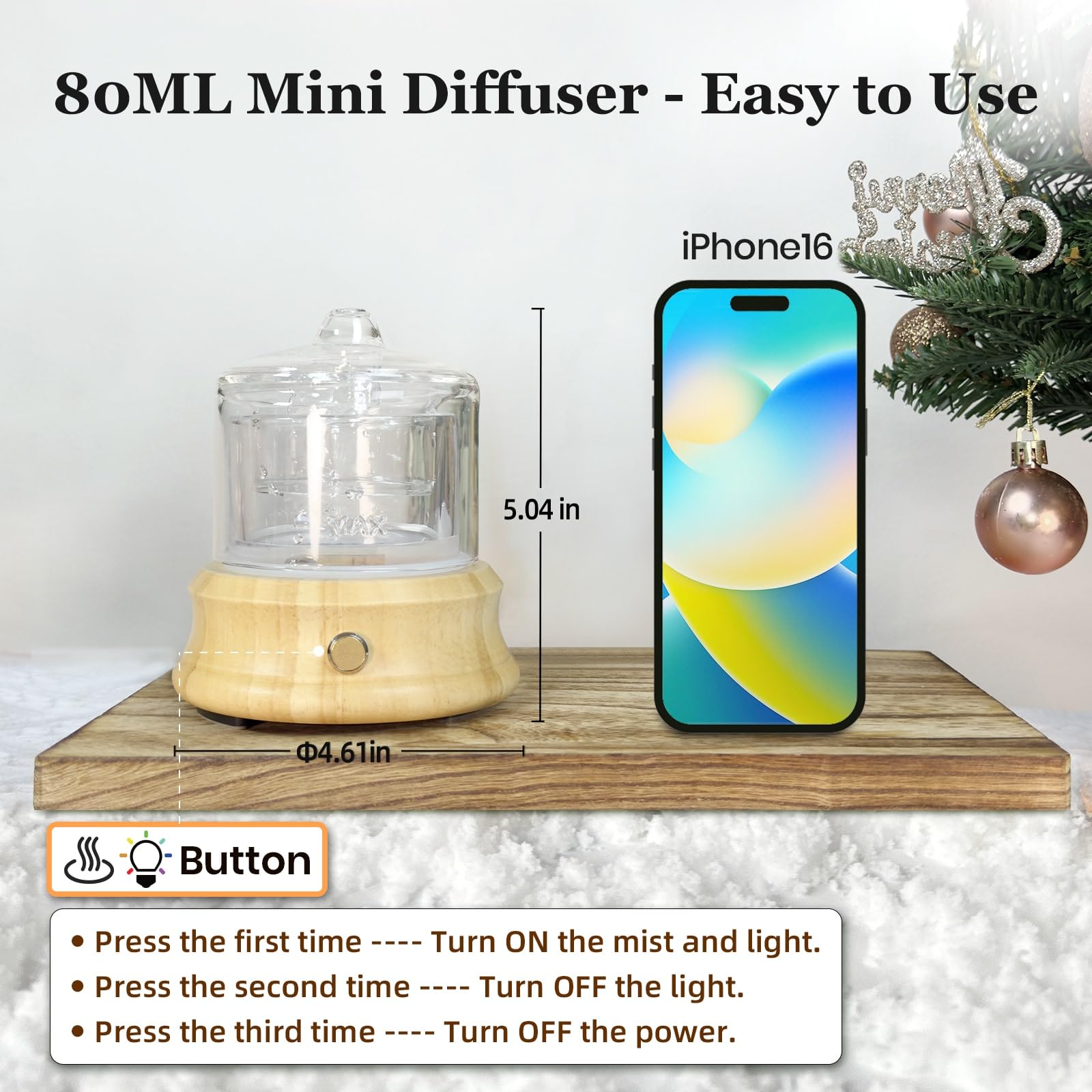 Lecdura 7-color mood light creates ambient lighting for relaxation.