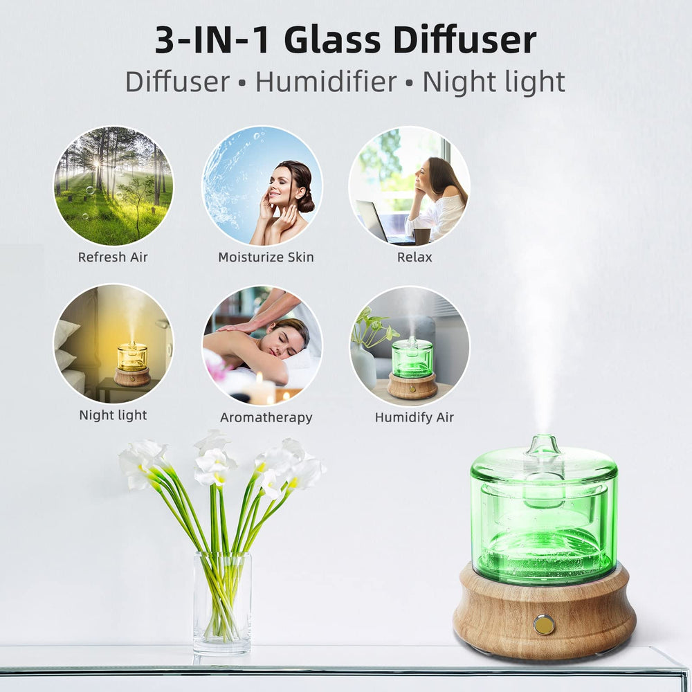 Lecdura compact diffuser fits small desks and nightstands