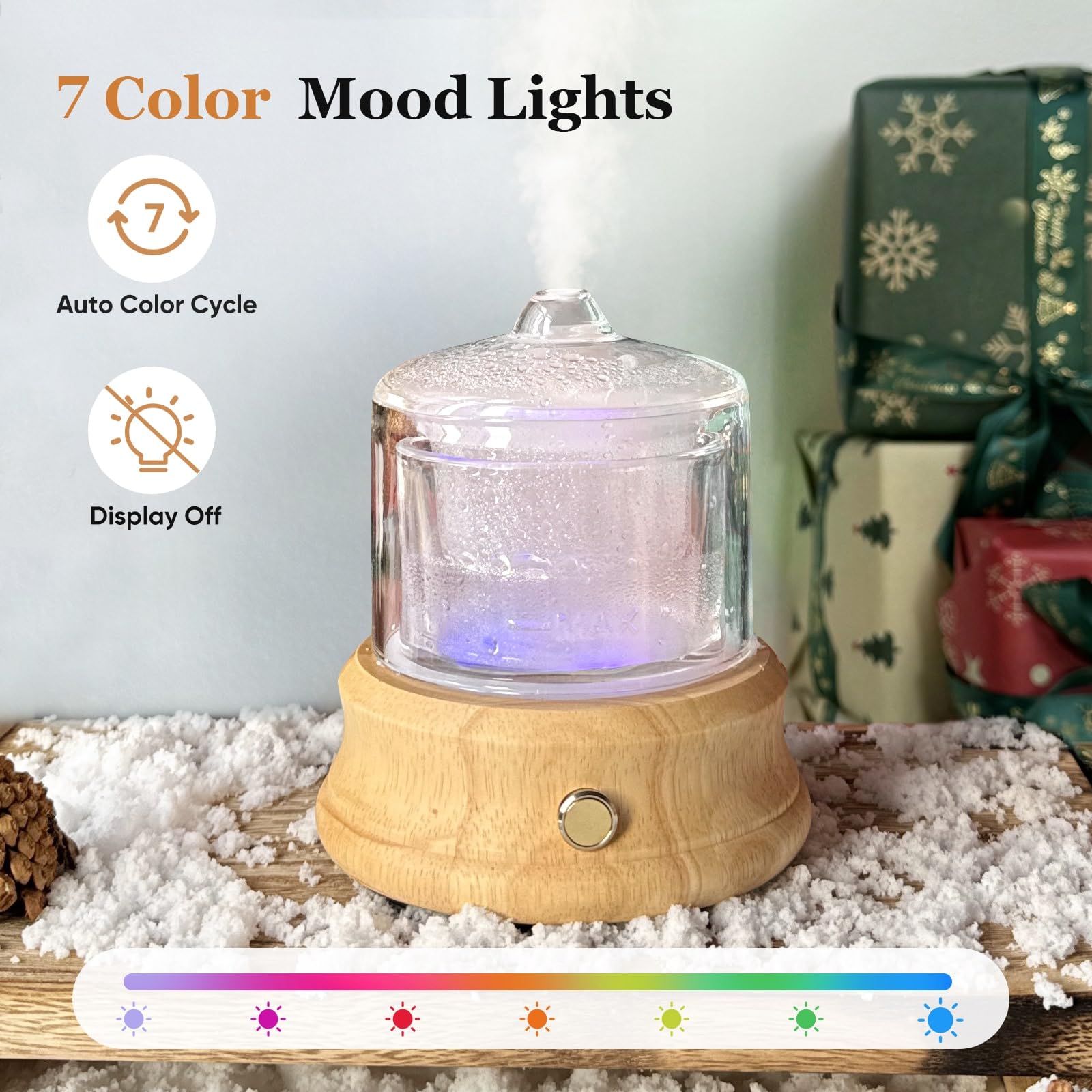 Lecdura ultrasonic mist delivers quiet aroma spread ideal for sleep and work.