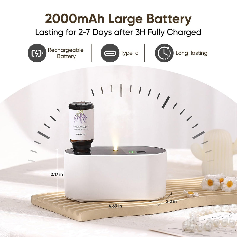 Lecdura diffuser charging scene highlighting 3-hour fast recharge.