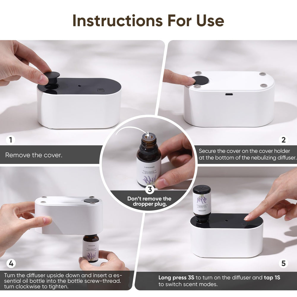 Lecdura diffuser is ultra-portable and suitable for travel and home use.