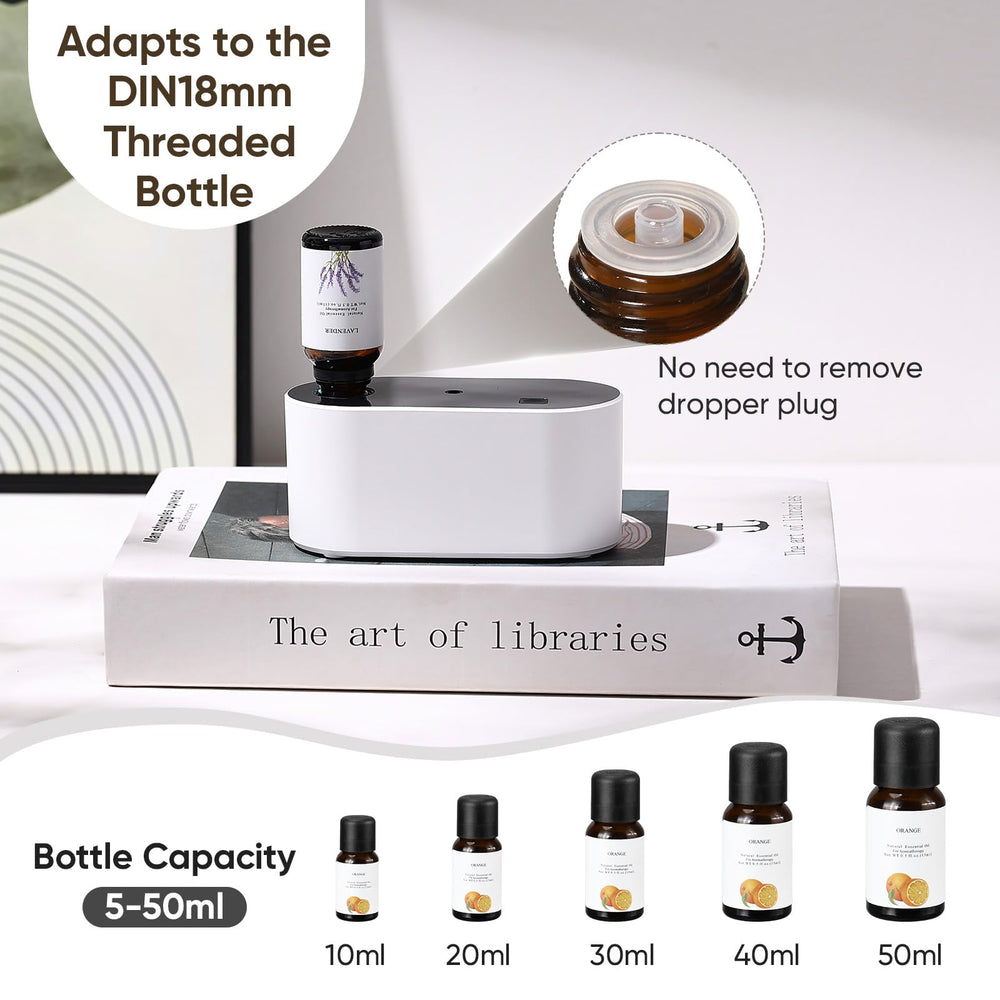 Lecdura diffuser operates quietly under 28 dB for peaceful spaces.