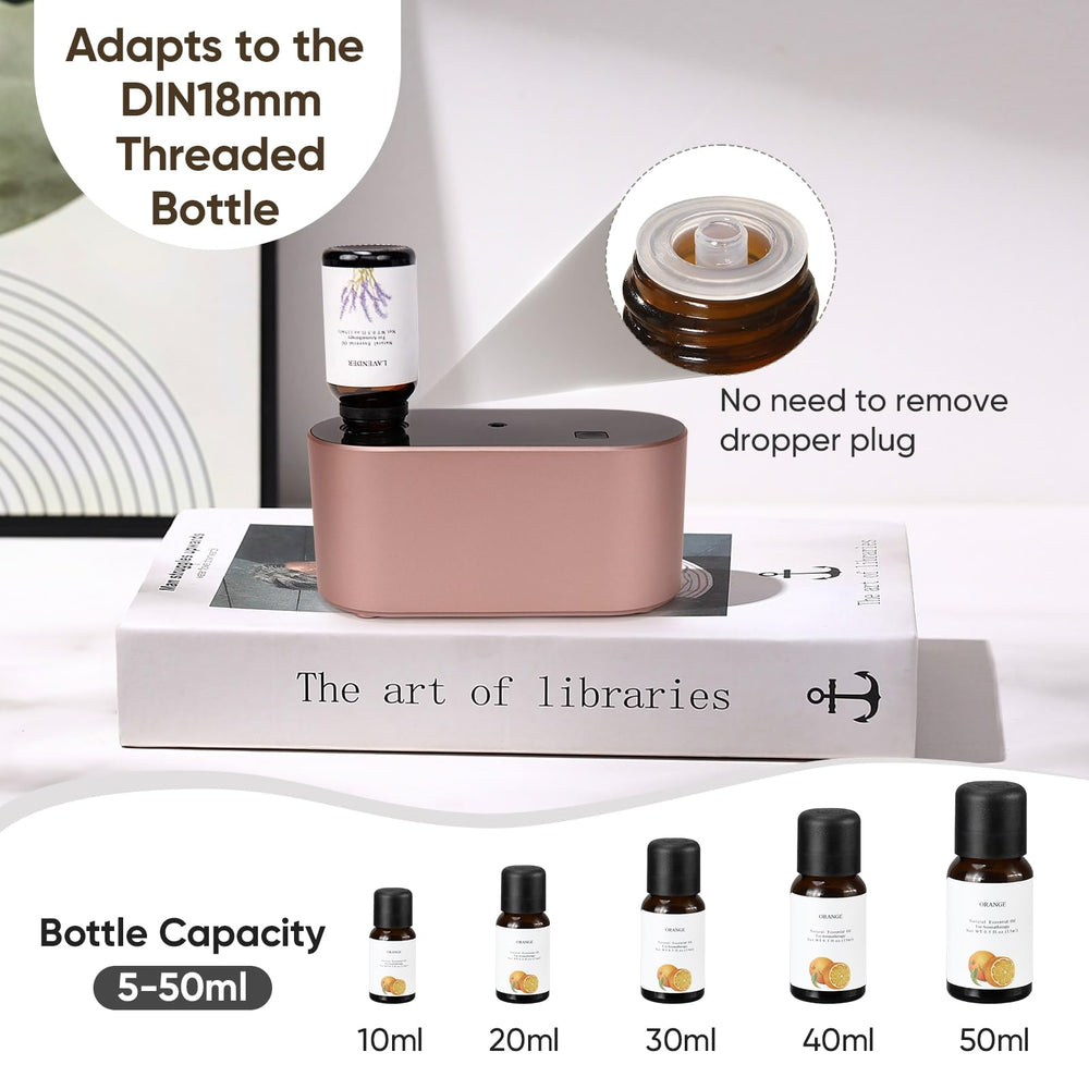 Lecdura portable battery-powered diffuser in use at home or office for ambient fragrance