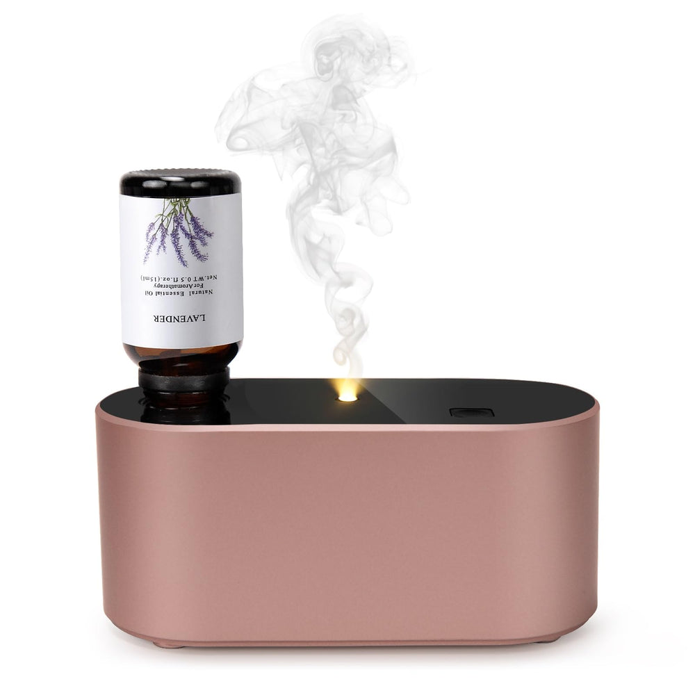 Lecdura Rose Gold waterless diffuser front view for elegant room fragrance on demand
