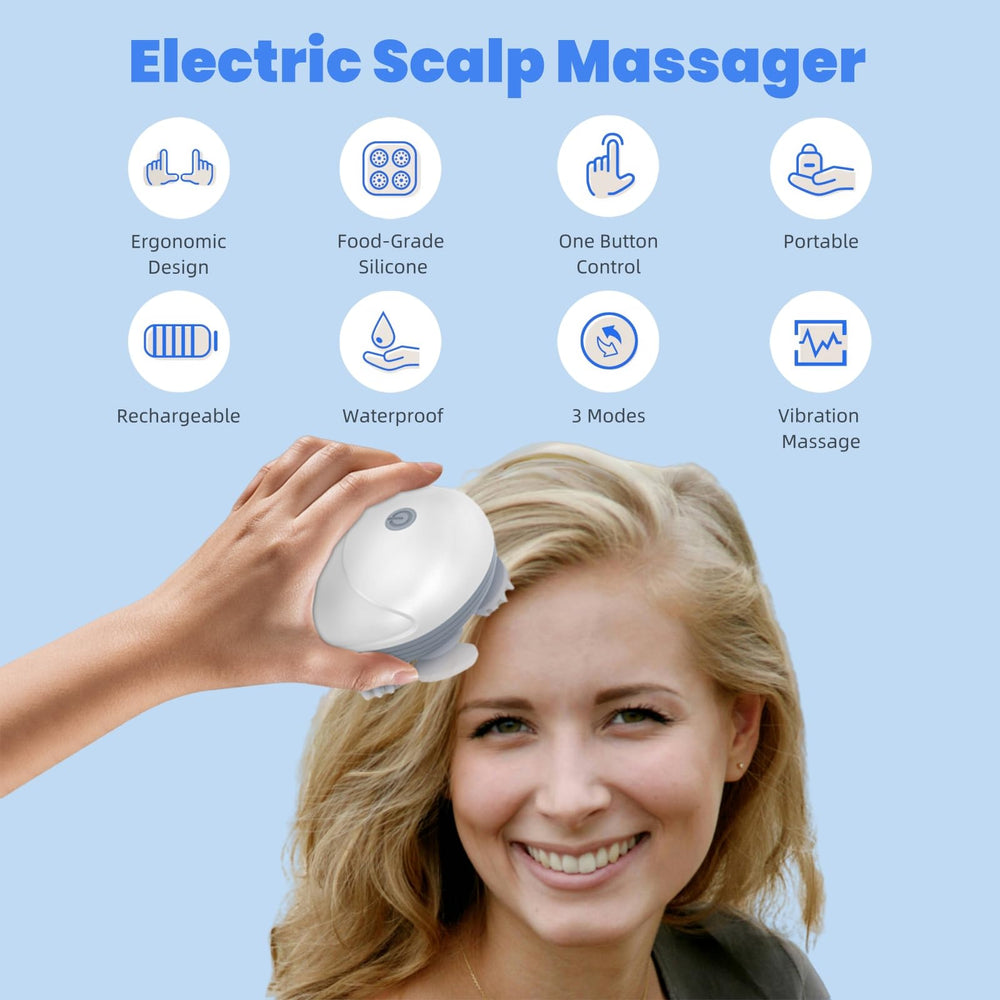 LeCoirrax massager heads close-up showing soft silicone tips for gentle contact