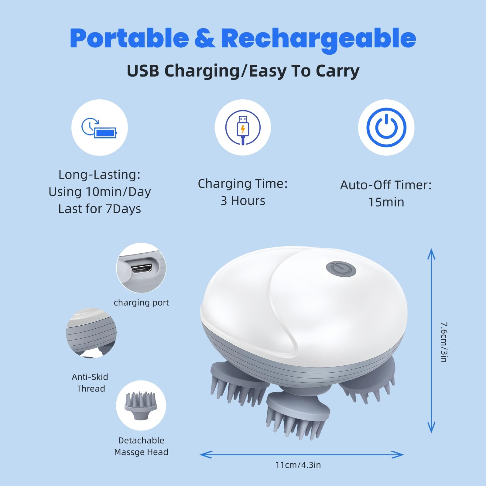 LeCoirrax massager in action during daily grooming or relaxation routines