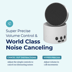 LectroFan Micro 2 11 non-looping sounds menu for sleep or focus.