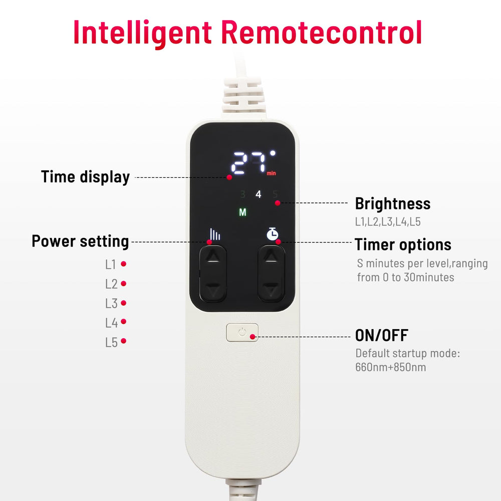 LEDINO 360-degree rotating head reaches back and shoulders with ease.