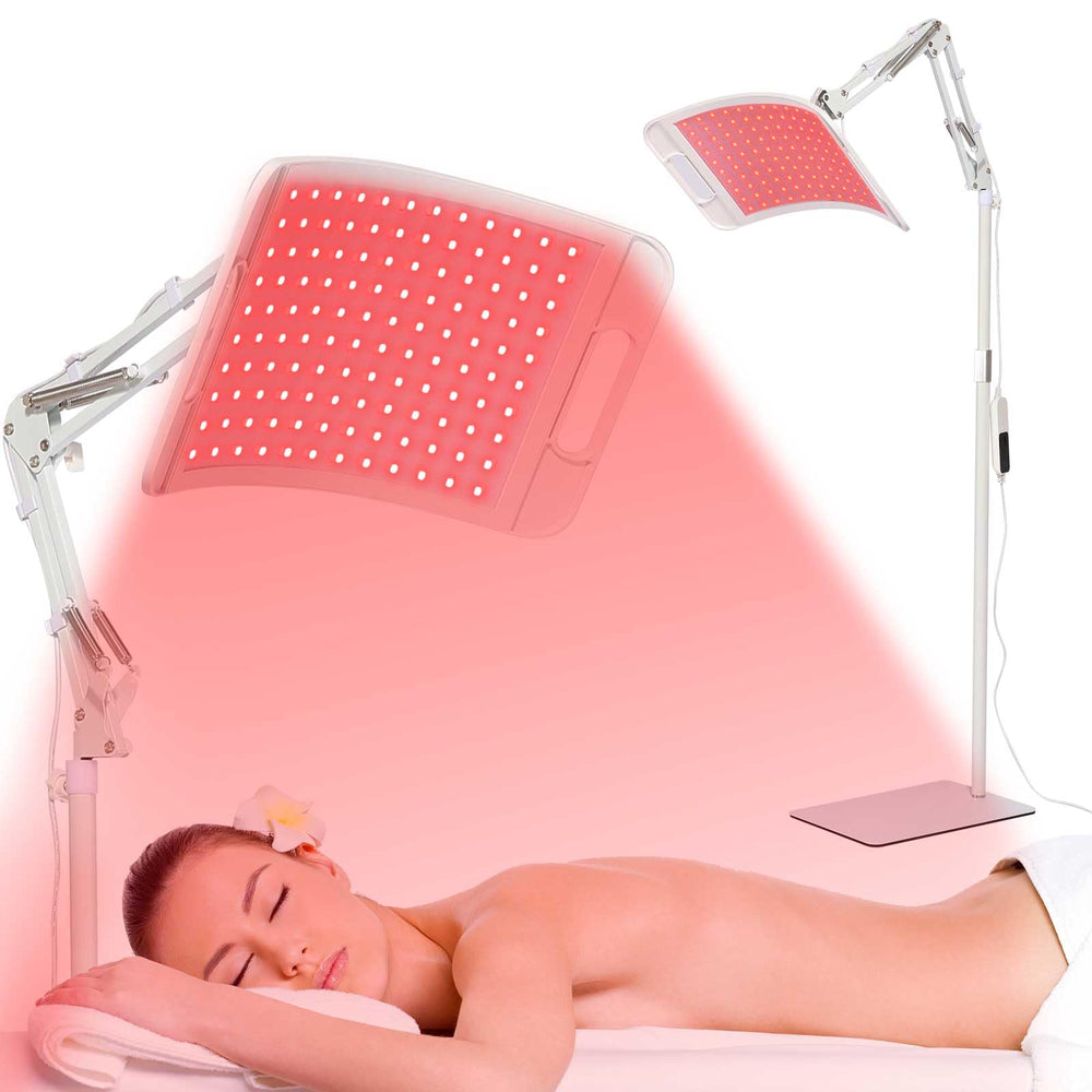 LEDINO red light therapy panel for face and body supports post-workout recovery.