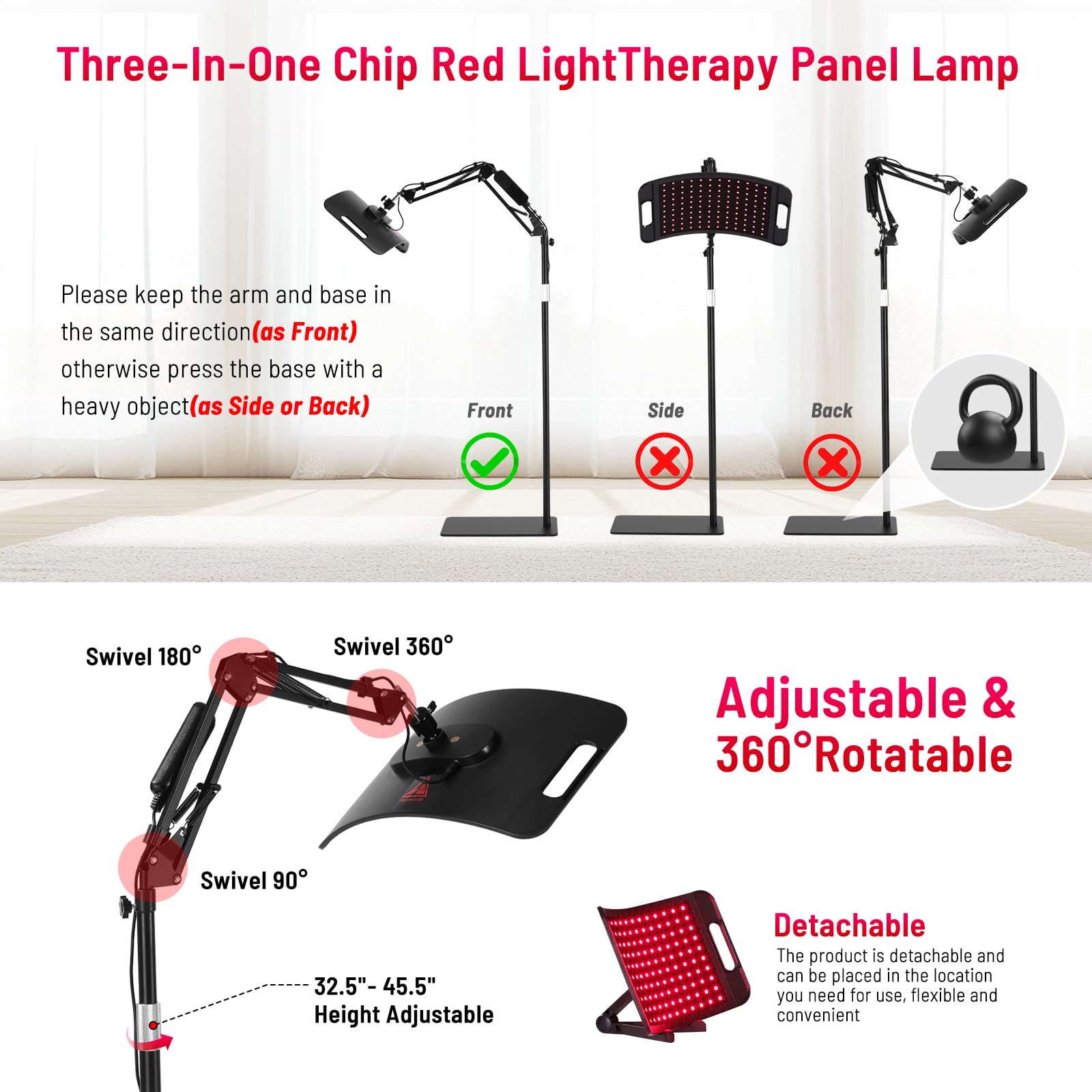 LEDINO included goggles for safe light therapy sessions