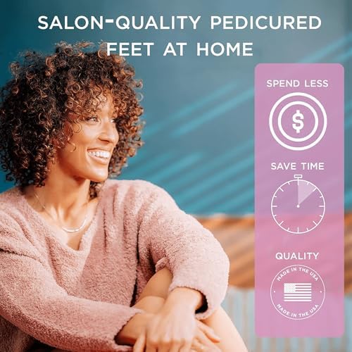 Lee Beauty easy at-home pedicure with peppermint gel.
