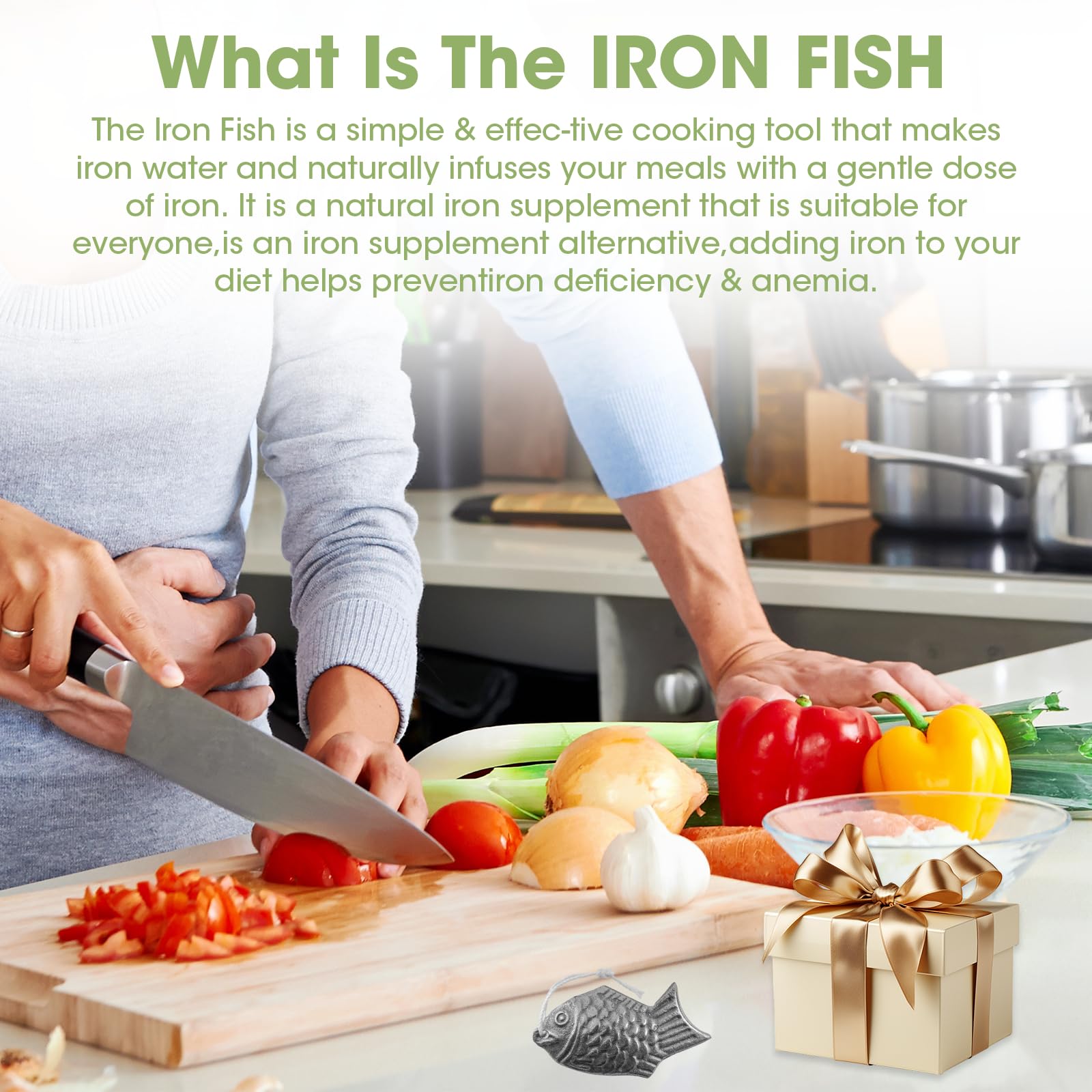 LEEPENK Iron Fish boiling releases 6-8 mg bioavailable iron into broth.