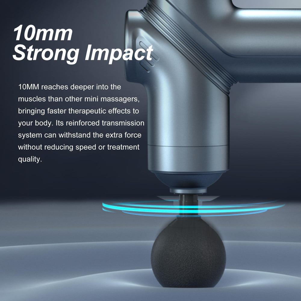 LEERCON massage gun battery lasts up to six hours on a charge.
