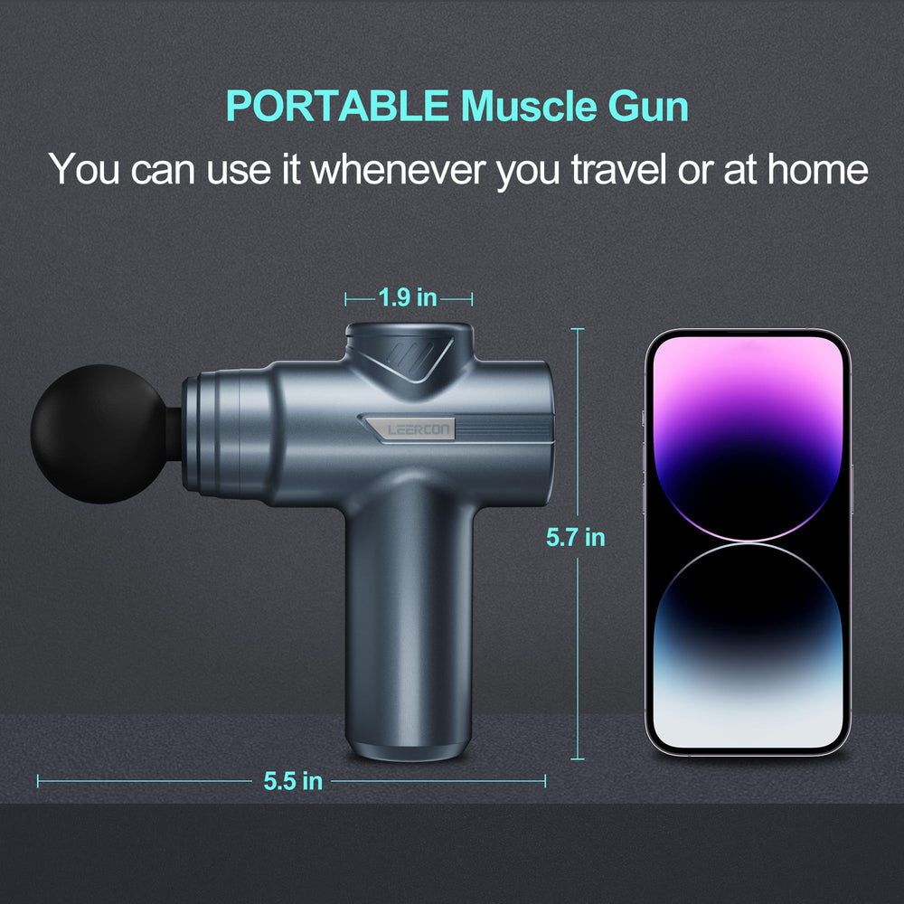 LEERCON deep tissue massager with 6 speeds for tailored muscle relief.