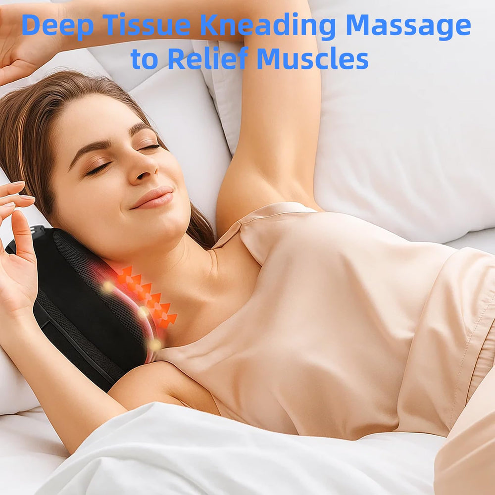 LEERCON massager used cordless in a cozy living room.