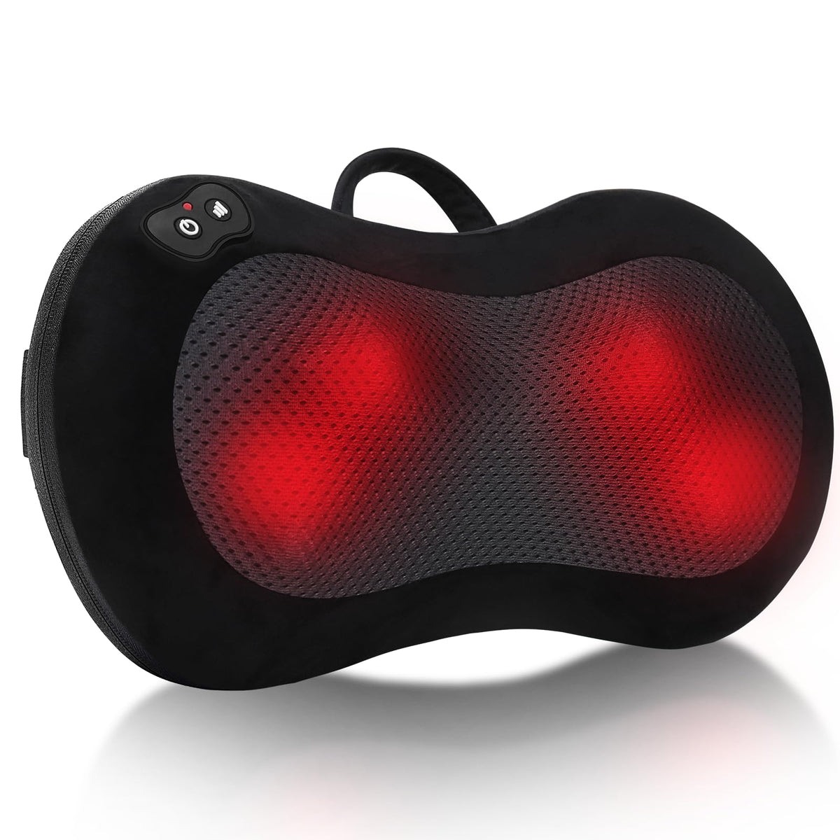 LEERCON Shiatsu Back Massager front view with heat for soothing muscles.