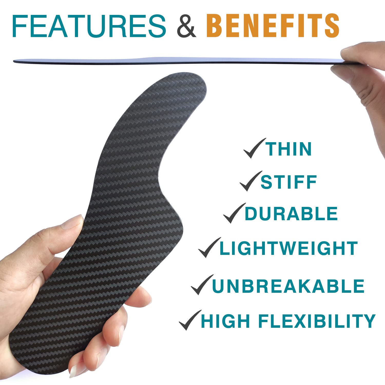 Leeuoe orthotic under removable insole demonstrates easy fit under existing shoes.