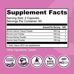 Close-up of Left Coast Performance capsules showing nutrient-dense organ blend for daily vitality