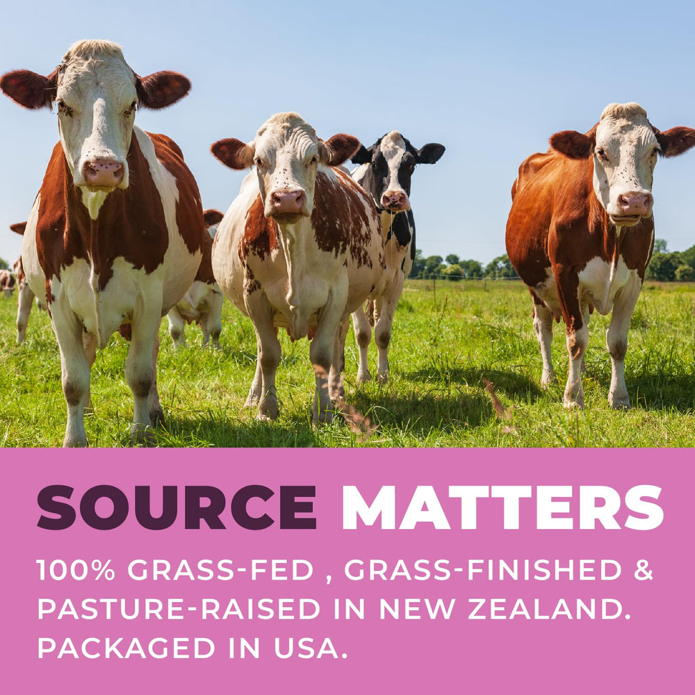 Left Coast Performance beef-organ-women-packaging, recyclable sleeve, transparent labeling of all ingredients.