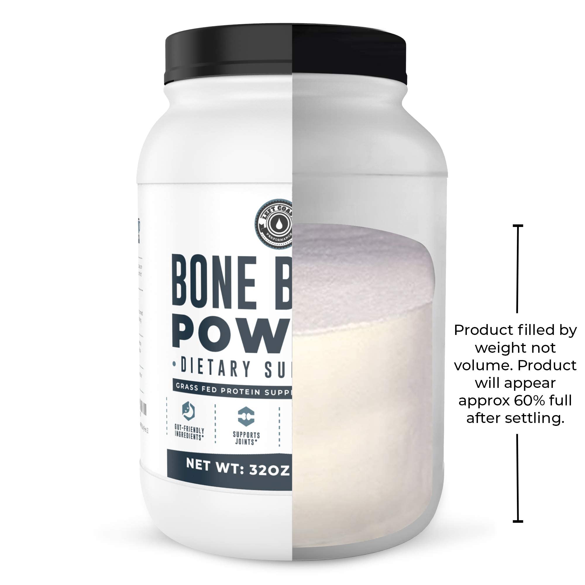 Pairs well with coffee or smoothies from Left Coast Performance bone broth protein