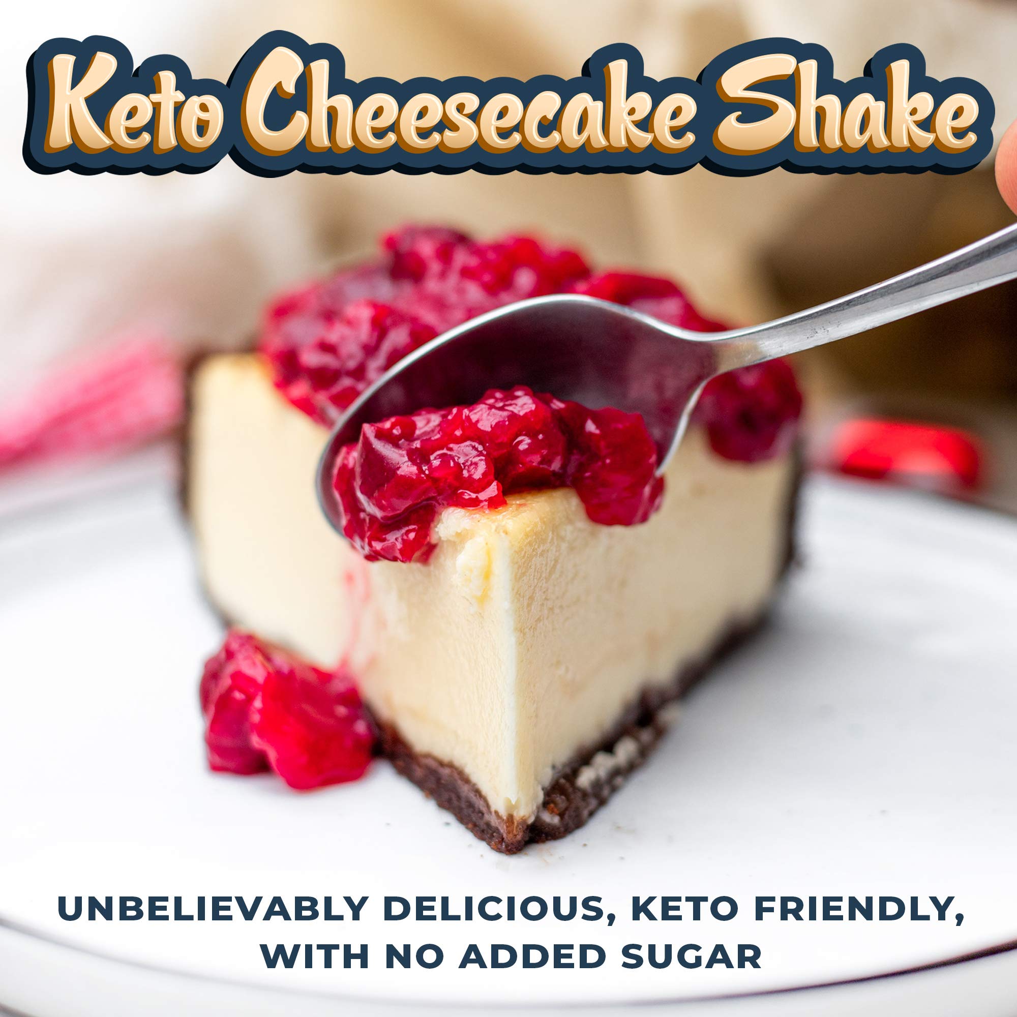 Left Coast Performance Cheesecake Shake USA-made badge highlights local production.
