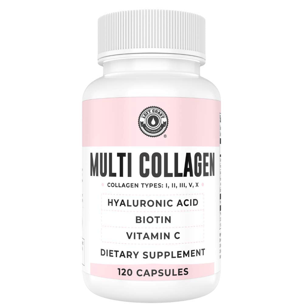 Left Coast Performance collagen capsules bottle for convenient daily collagen support