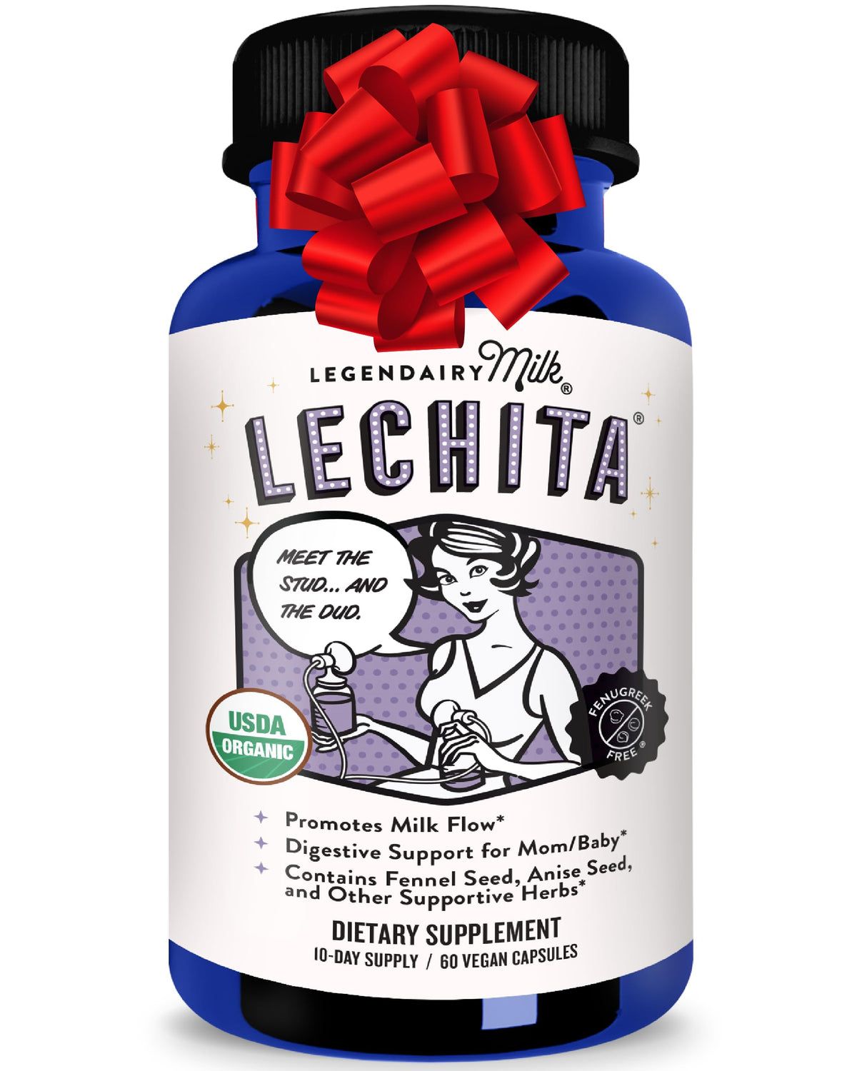 Legendairy Milk Lechita bottle pour supports convenient pumping sessions.