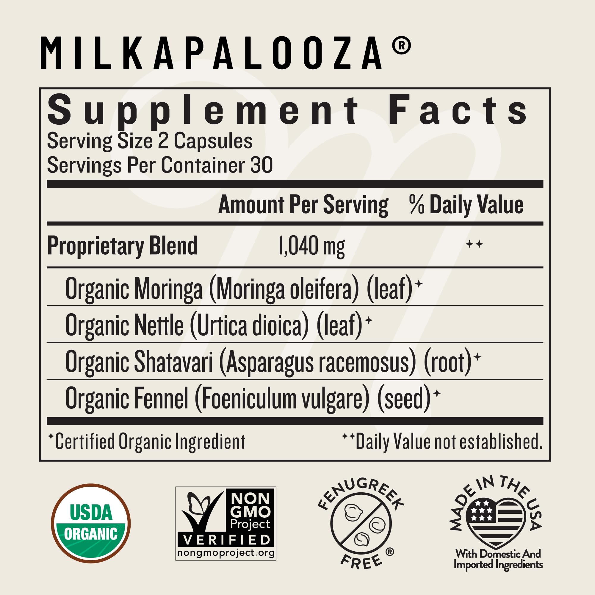 Legendairy Milk Milkapalooza capsules ready to support healthy milk flow for breastfeeding moms.