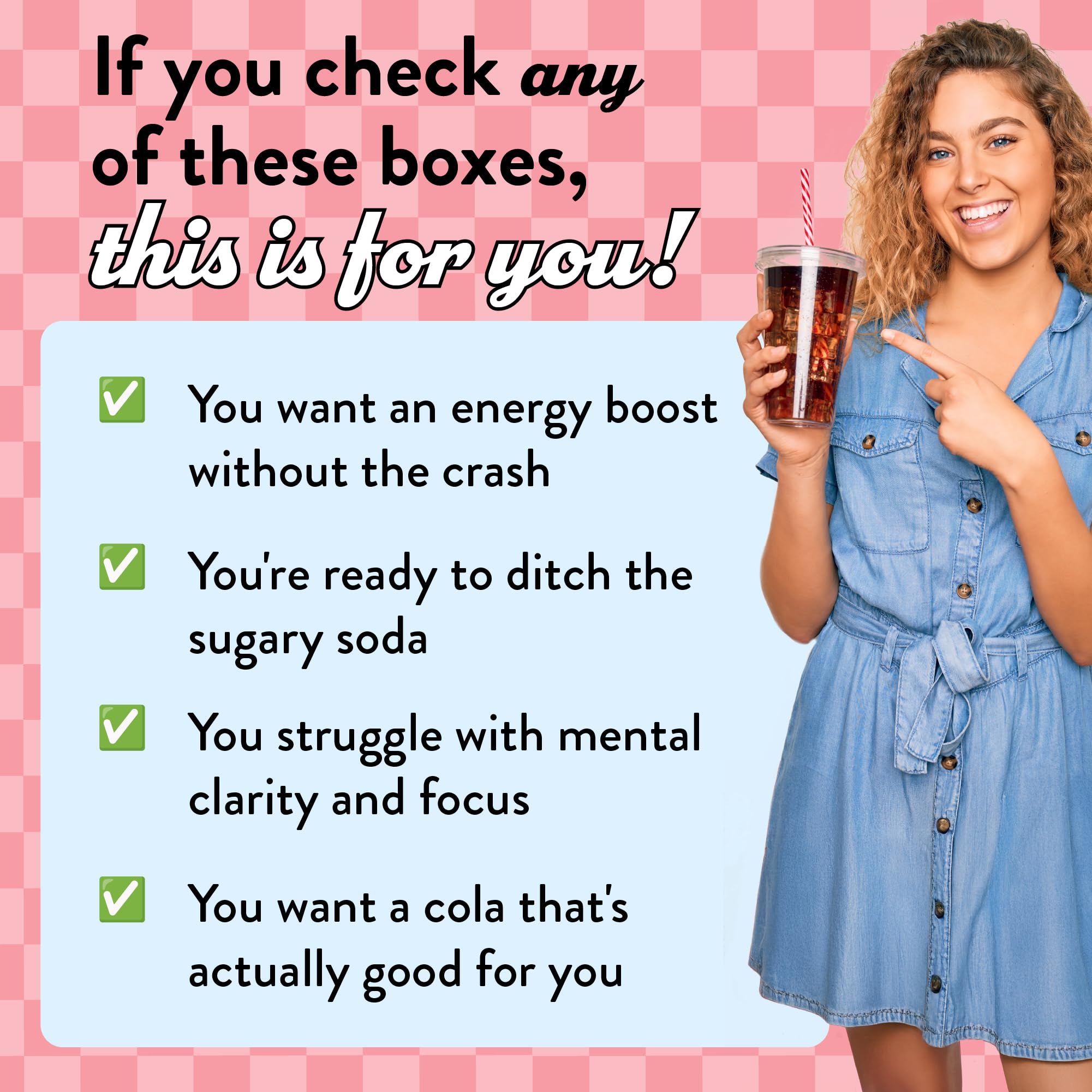 Legendairy Milk She's Electric cola powder with green tea extract hints at clean energy.
