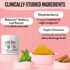 Sugar Babe packaging highlights non-GMO and gluten-free ingredients for clean living.