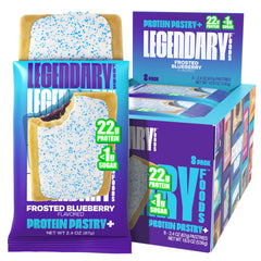 Legendary Foods 22g Protein Pastry Frosted Blueberry—high-protein keto snack for energy