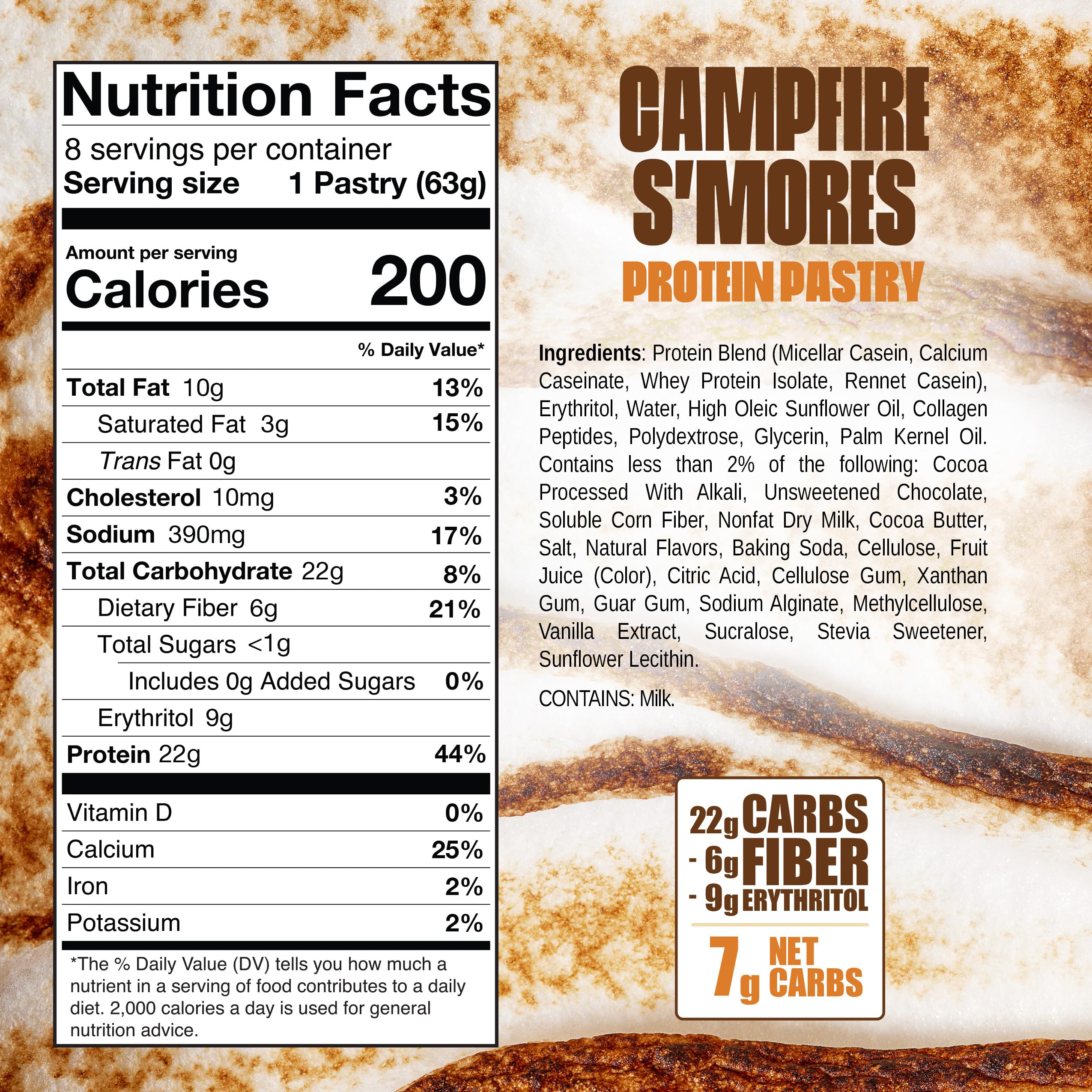 Legendary Foods Campfire S'mores front view showing packaging