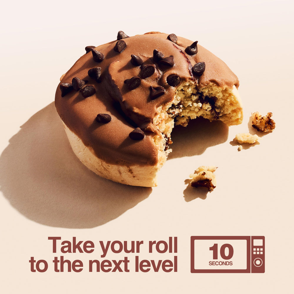 Legendary Foods Cinnamon Roll Bar microwave-ready for enhanced flavor