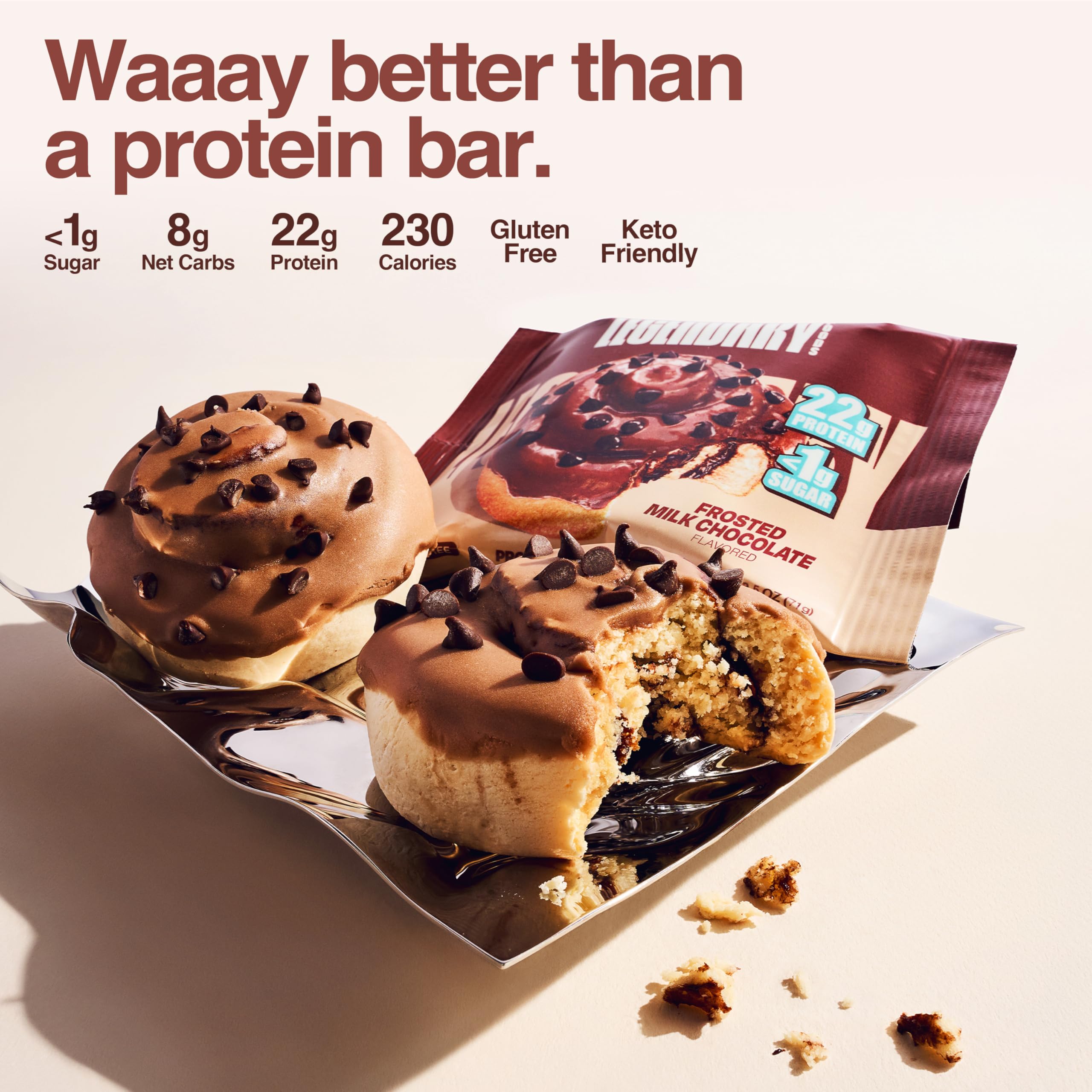 Legendary Foods Cinnamon Roll Bar pack, gluten-free keto-friendly option