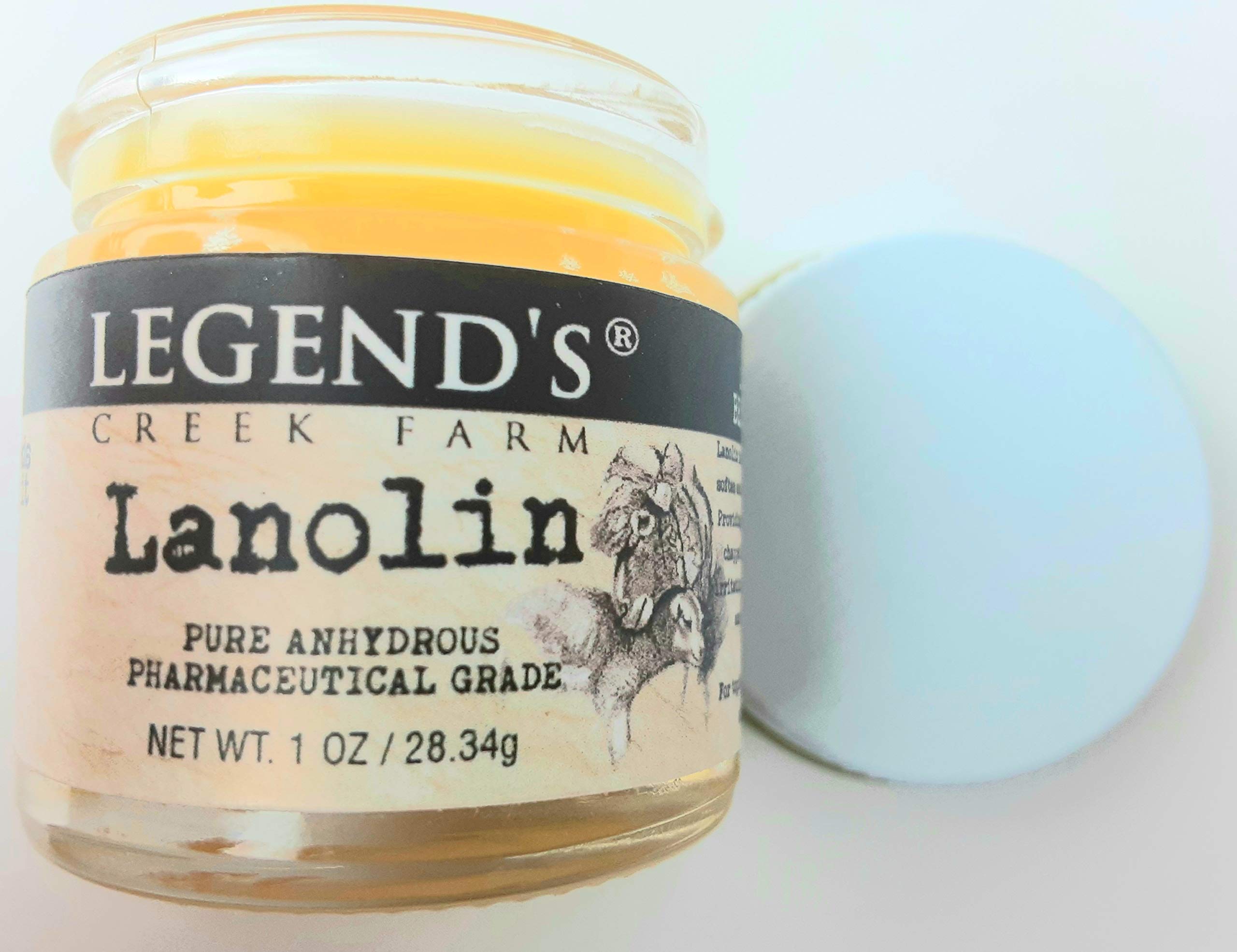 Creamy texture close-up of Legend's Creek Farm Nipple Balm for smooth application