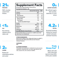 LEGION Casein+ Cinnamon Cereal scoop closeup shows convenient serving for daily protein.