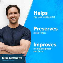 LEGION Forge Fasted Fat Burner pills close-up for daily energy and focus