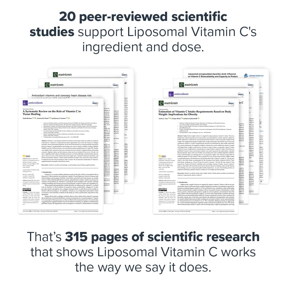 LEGION liposomal vitamin C bottle pouring capsules for daily immune support.