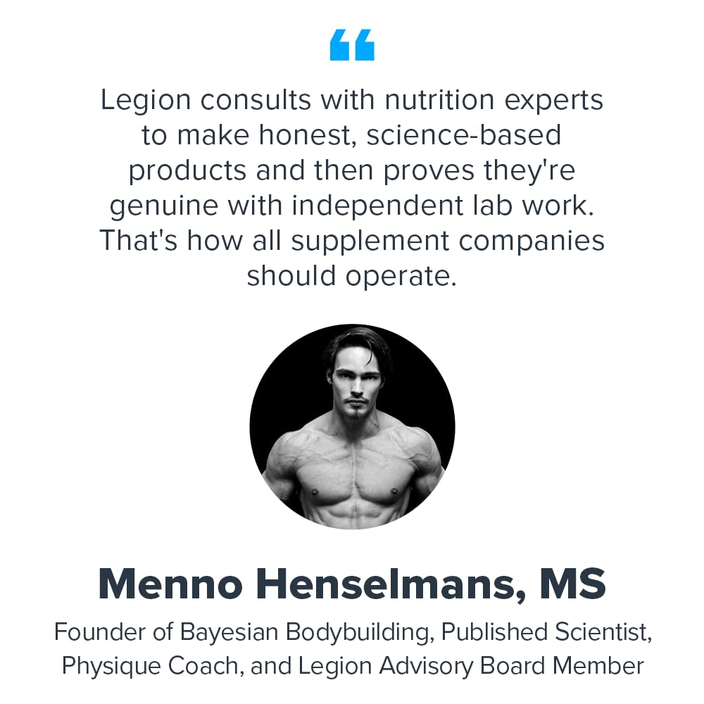 LEGION liposomal vitamin C user taking capsule as part of morning routine.