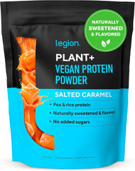 LEGION Plant+ vegan protein powder bag with a clean label for gluten-free athletes