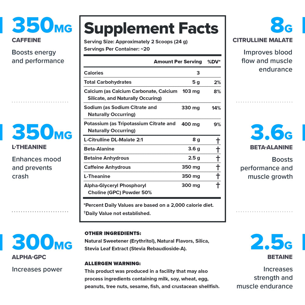 Legion Pulse Arctic Blast tub label emphasizes ingredient transparency and purity.