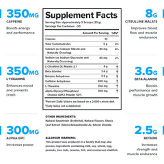 LEGION Pulse lemon lime scoop highlighting precise dosing for sustained energy and mental sharpness