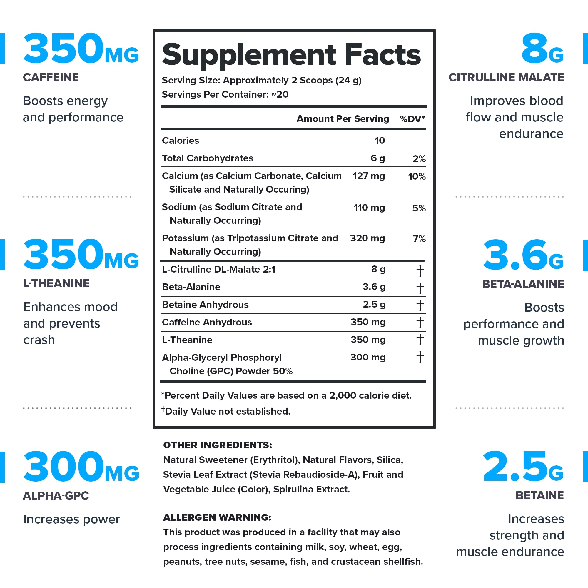 LEGION Pulse grape scoop measures precise doses for consistent workouts.