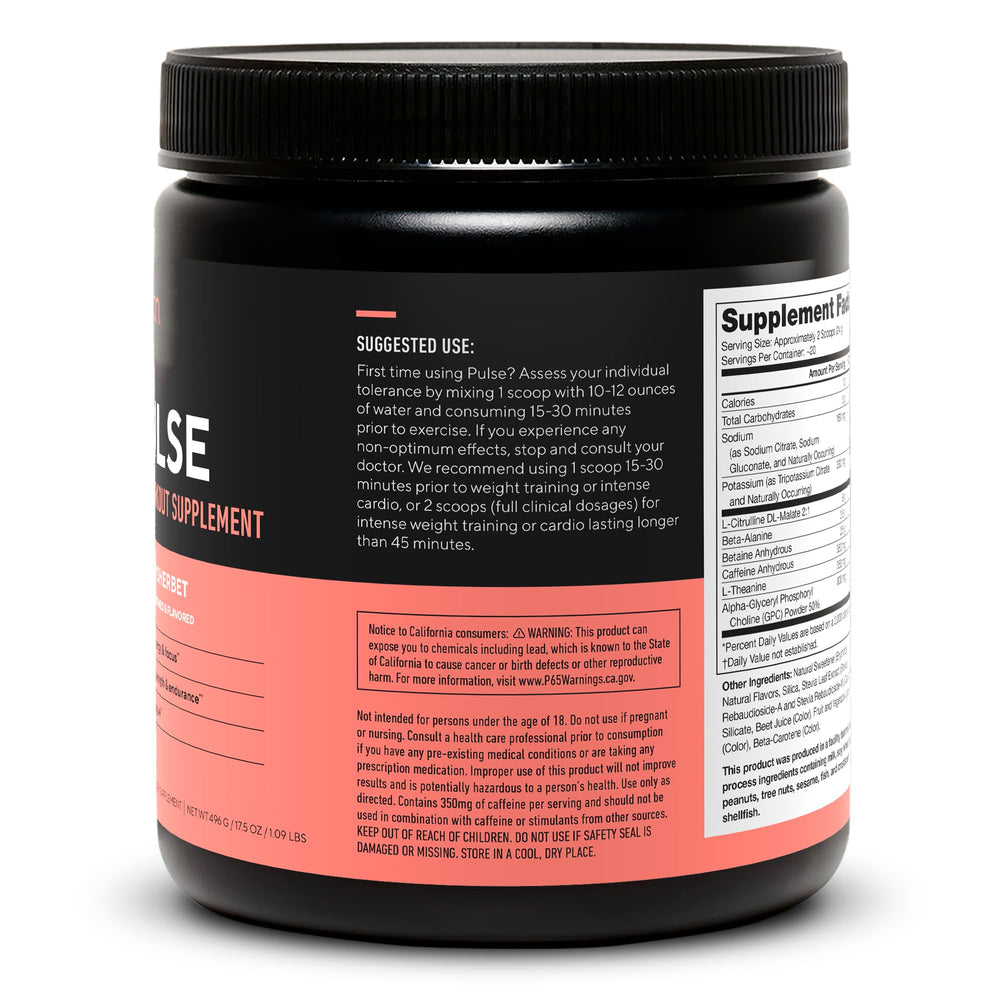 LEGION Pulse natural sweeteners details with no artificial additives